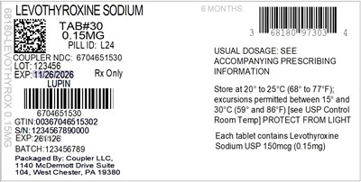 Label (68180 973 03 Levothyrox 0.15mg 67046 515 30)